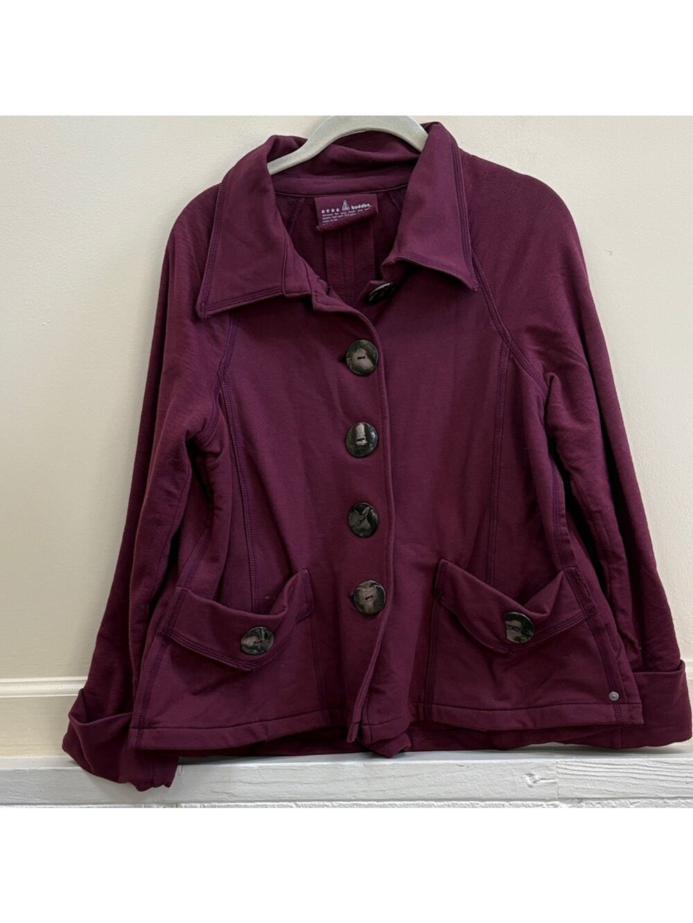 Neon Buddha women’s XS Women's Deep Purple Pea Coat